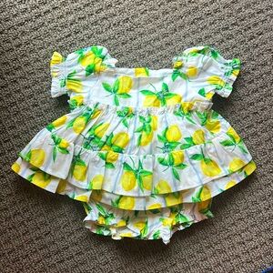 If my baby only still fit in this! Adorable lemons set for summer.